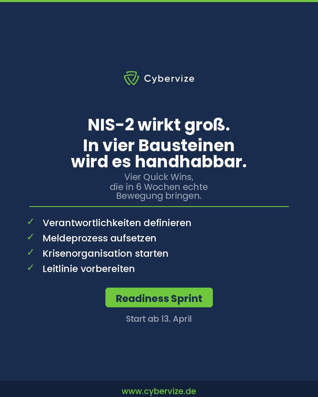 NIS-2 in 6 Weeks: Readiness Sprint with 4 Quick Wins