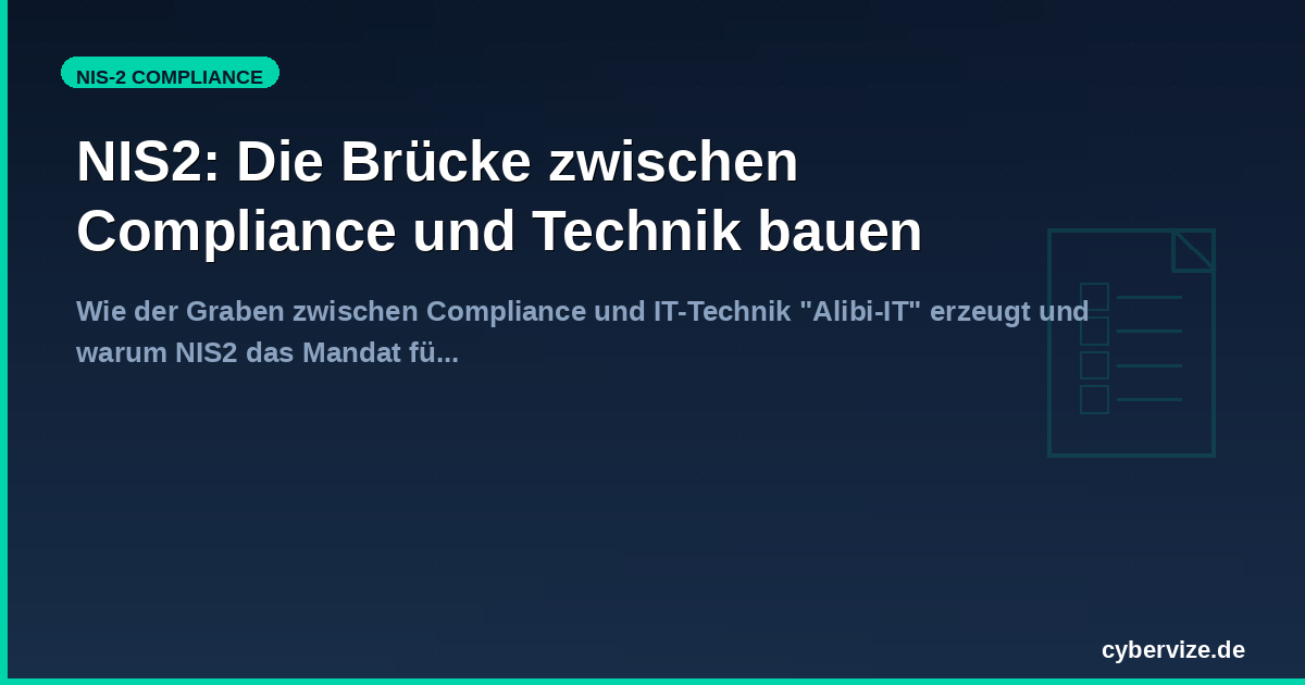 NS2: Die Brücke zwischen Compliance und Technik bauen