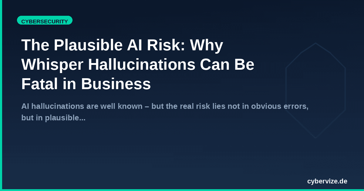 The Plausible AI Risk: Why Whisper Hallucinations Can Be Fatal in Business
