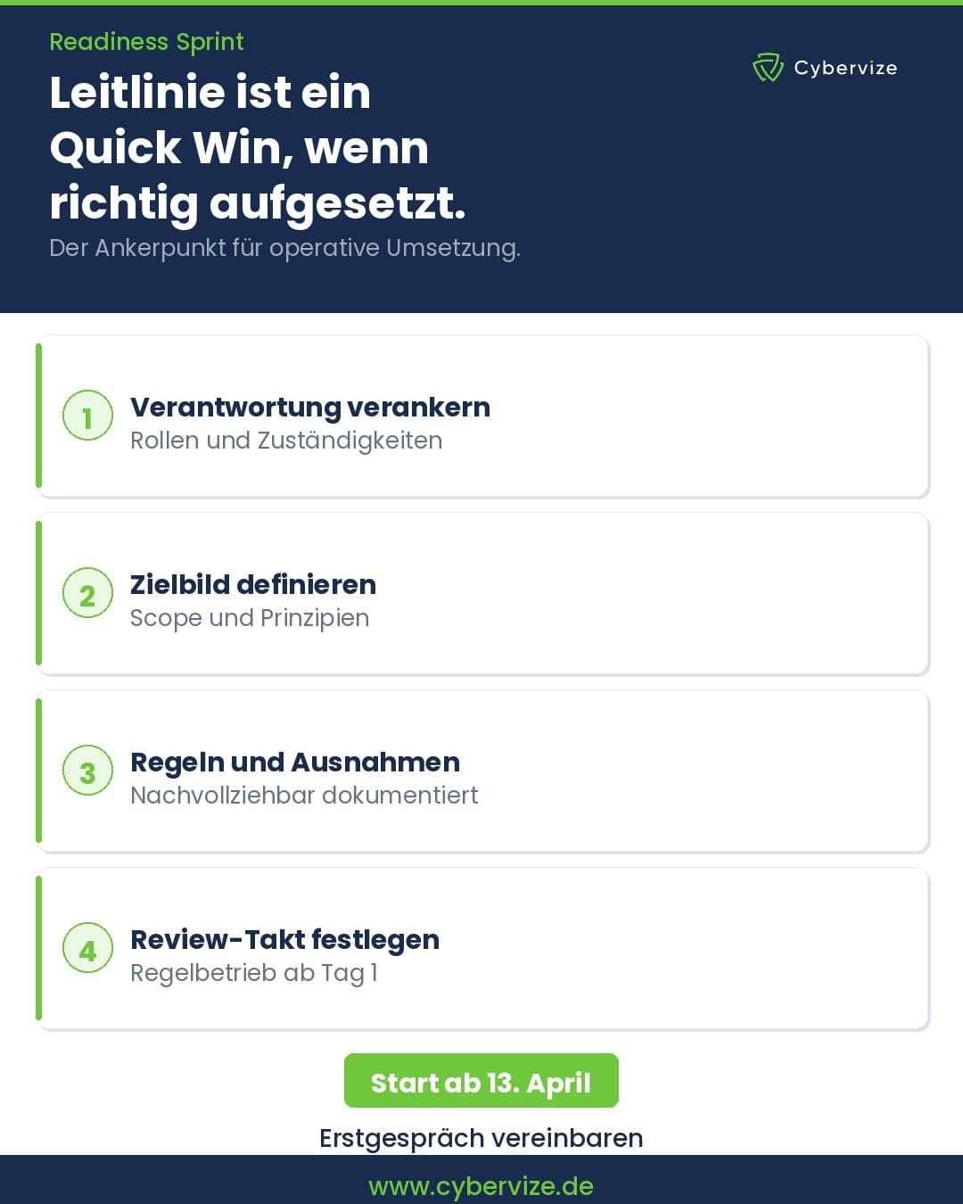 The Information Security Policy as Quick Win: Foundation for NIS-2 Compliance