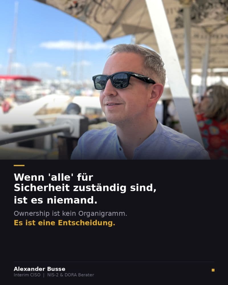 NIS-2 Ownership: Why 'IT Handles That, Basically' Is the Beginning of Failure