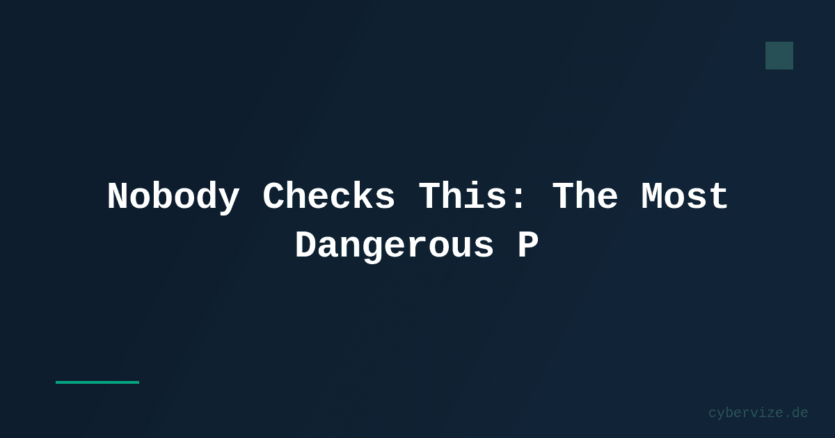 Nobody Checks This: The Most Dangerous Phrase in AI Projects