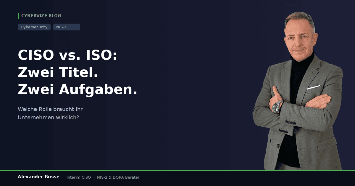 CISO vs. ISO: Two Titles, Two Roles and Why the Difference Matters for NIS2