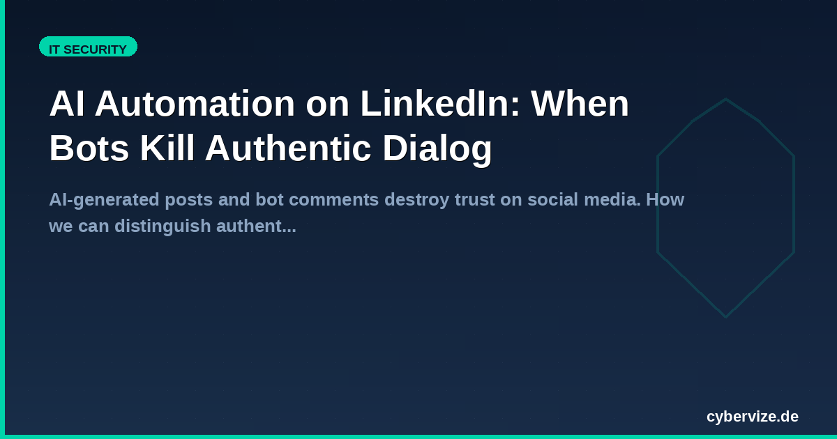 AI Automation on LinkedIn: When Bots Kill Authentic Dialog