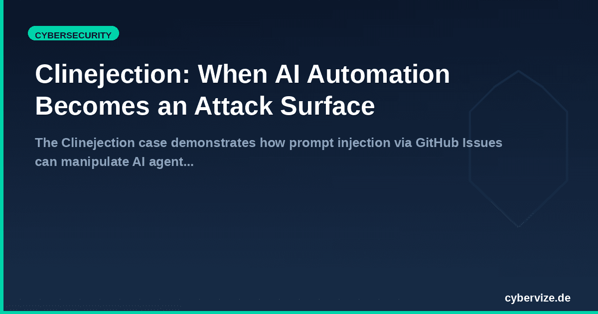 Clinejection: When AI Automation Becomes an Attack Surface