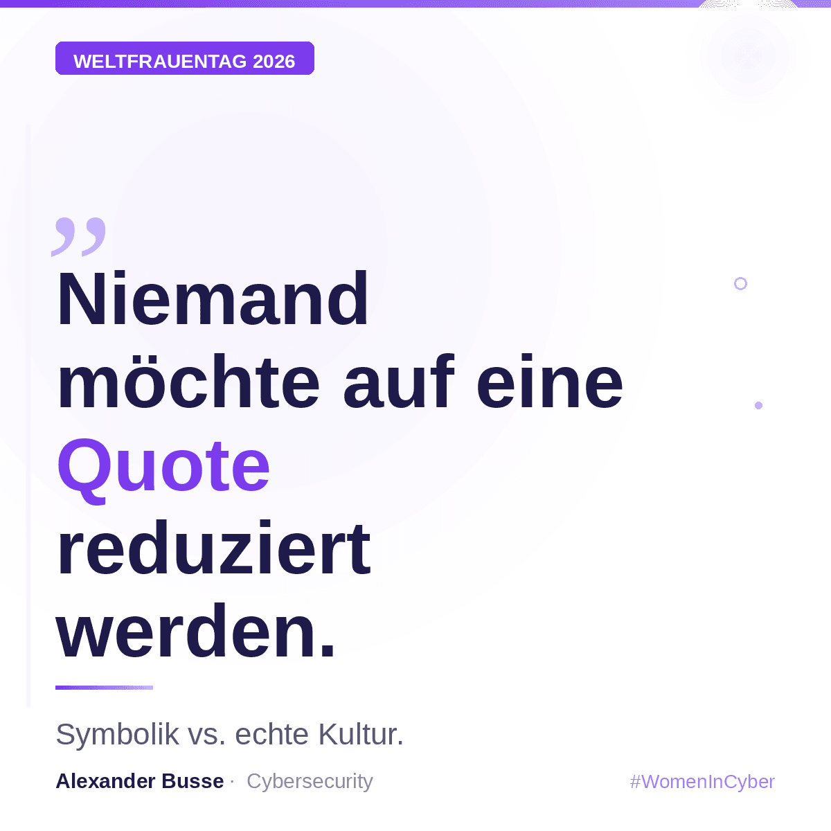 Frauen in der Cybersecurity: Warum echte Teamkultur mehr zählt als Quoten